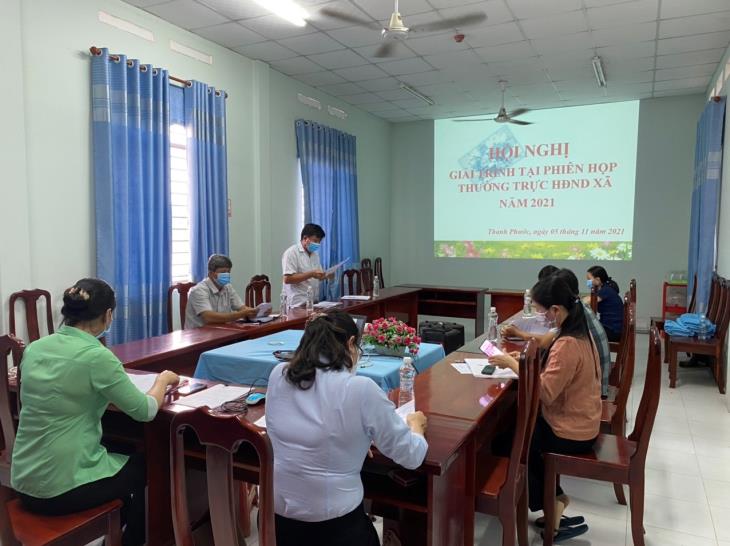 Thường trực Hội đồng nhân dân xã Thanh Phước, huyện Gò Dầu: Tổ chức phiên giải trình năm 2021